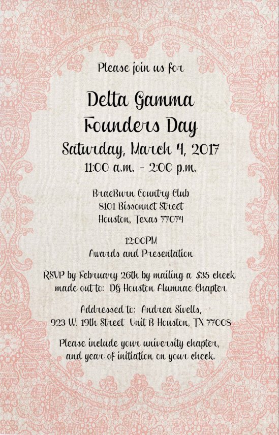 Delta Gamma Founders Day